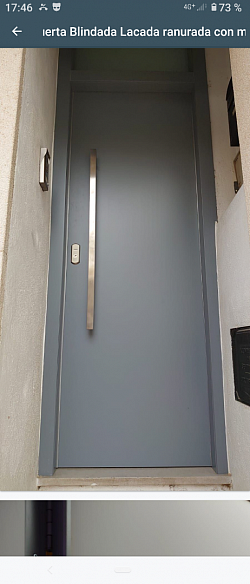 Puerta blindada más cristal de seguridad 1400€